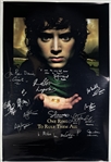 Lord of the Rings Cast Signed Full Size One-Sheet Poster w/ Elijah Wood, Orlando Bloom, Andy Serkis & More! (Beckett/BAS)(Third Party Guaranteed)