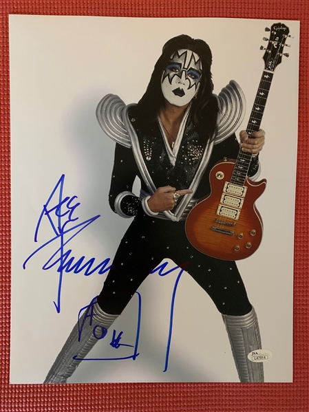 KISS: Ace Frehley Signed 11” x 14” Photo (JSA COA)