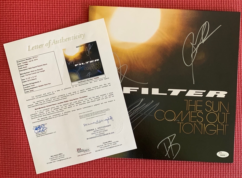 Filter: Group Signed ‘The Sun Comes Out Tonight’ Album Cover (JSA LOA)(Beckett/BAS LOA)
