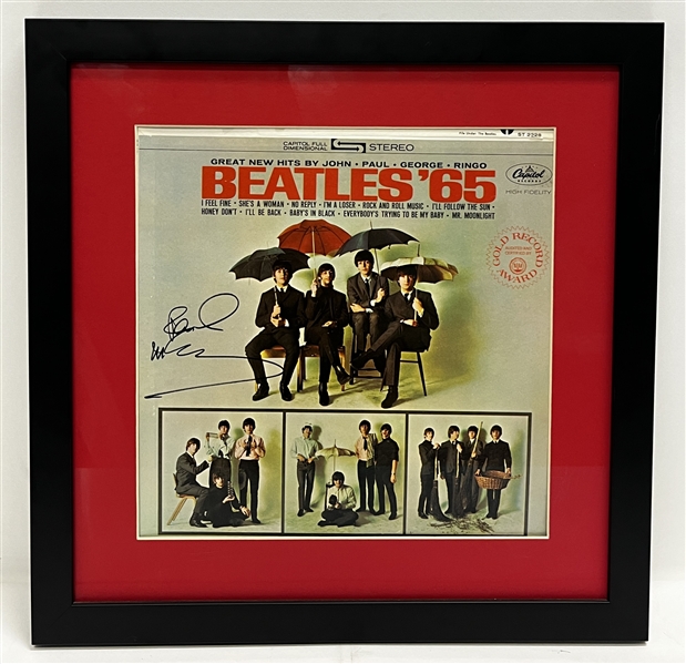 The Beatles: Paul McCartney Signed "Beatles 65" Album in Framed Display (PSA/DNA LOA)