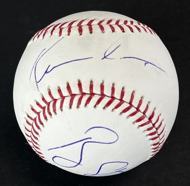 Kevin Costner & Ray Liotta Signed OML Baseball (PSA/DNA LOA)