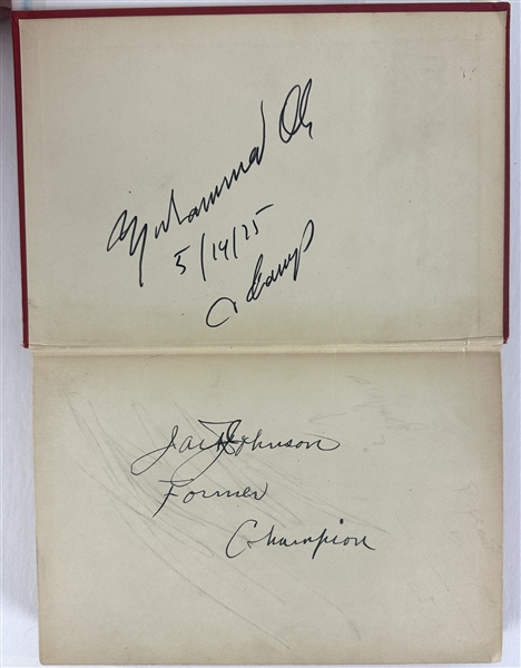 Jack Johnson & Muhammad Ali Unique Dual Signed Hardcover Jack Johnson Autobiography - Likely One-of-a-Kind Pairing! (Beckett/BAS LOA)