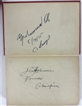 Jack Johnson & Muhammad Ali Unique Dual Signed Hardcover Jack Johnson Autobiography - Likely One-of-a-Kind Pairing! (Beckett/BAS LOA)