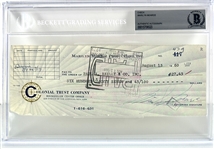 Marilyn Monroe Excellent Signed 1960 Business Bank Check (Beckett/BAS Encapsulated & LOA)