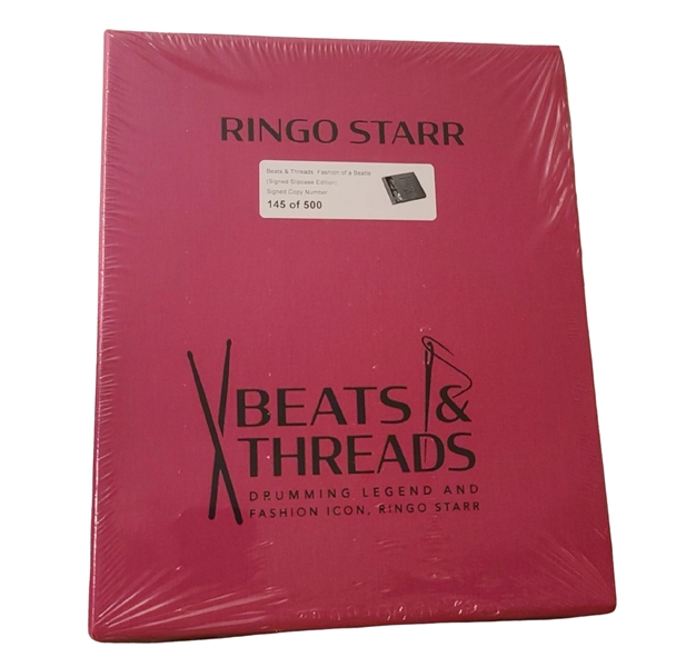 The Beatles: Ringo Starr Signed Limited Edition "Beats & Threads" Hardcover Photo Book (Third Party Guaranteed)
