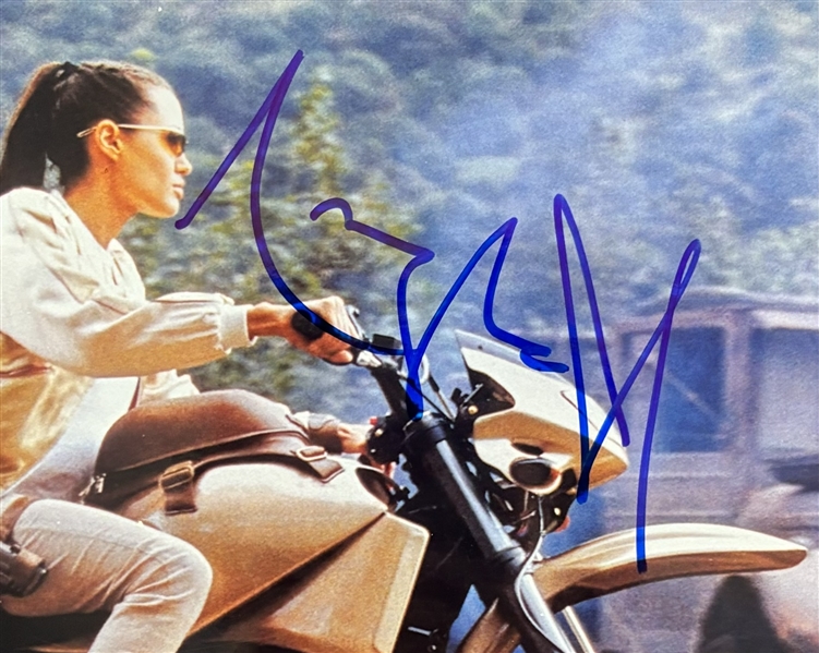 Angelina Jolie Signed 8" x 10" Tomb Raider Photograph (SWAU Holo)