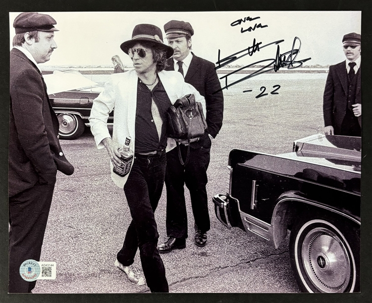 Rolling Stones: Keith Richards Signed 8" x 10" Photo (Beckett/BAS)  