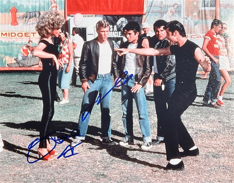 Grease: John Travolta & Olivia Newton-John Signed 11" x 14" Photo (Beckett/BAS LOA)