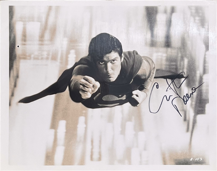 Christopher Reeve Signed 8" x 10" Photo as Clark Kent in "Superman" (SWAU LOA)