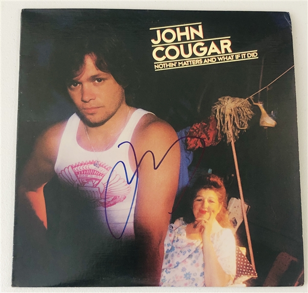 John Cougar Mellencamp Signed "Nothin Matters and What If It Did” Record Album (Beckett/BAS Authentication) 