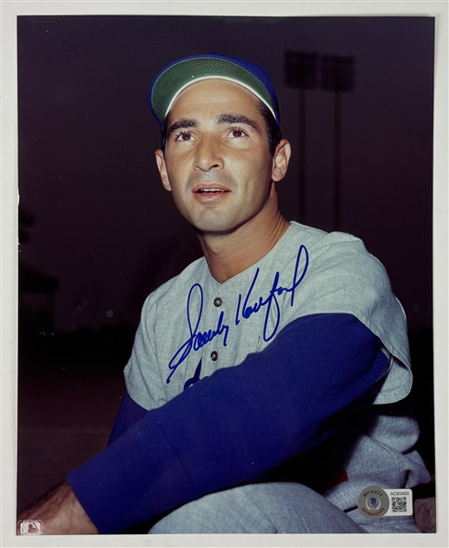 Sandy Koufax Vintage Signed 8" x 10" Dodgers Photo (Beckett/BAS LOA)