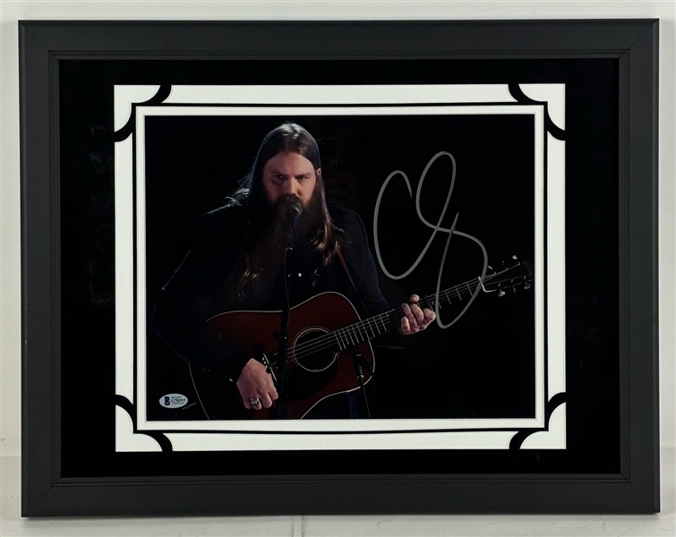 Chris Stapleton Signed 11" x 14" Photo in Framed Display (Beckett/BAS)