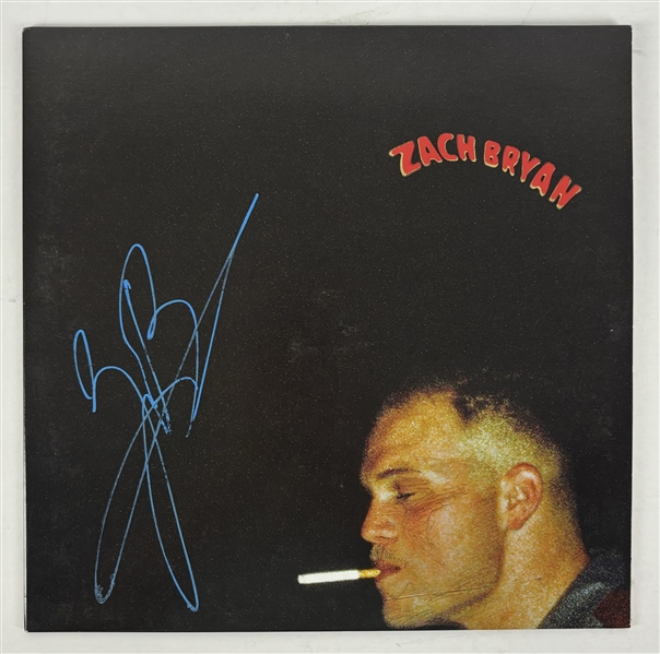 Zach Bryan Signed Self-Titled Album Cover (Third Party Guaranteed)