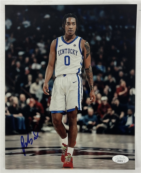 Rob Dillingham Signed 8" x 10" Kentucky Wildcats Photograph (JSA)