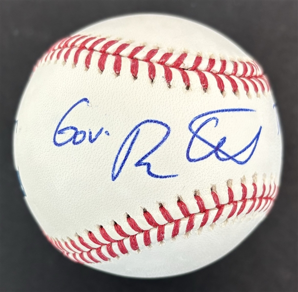 Ron DeSantis Signed & Inscribed OML Baseball (PSA/DNA)