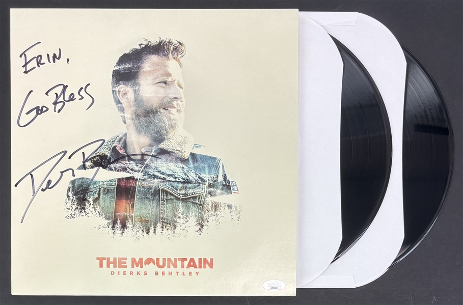 Dierks Bentley Signed "The Mountain" Album Cover w/ Vinyl (JSA Sticker)