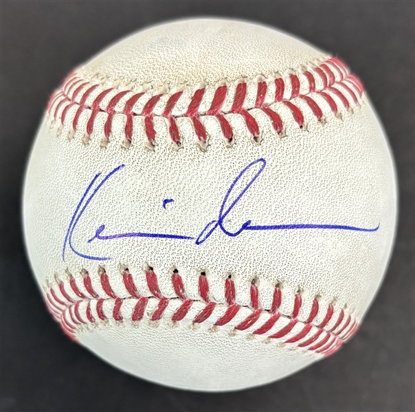 Kevin Costner Signed OML Batting Practice Used Baseball (PSA/DNA)