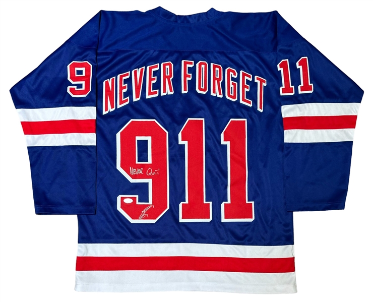 U.S. Navy Seal Robert ONeill Signed New York Rangers "9/11" Jersey (PSA/DNA)