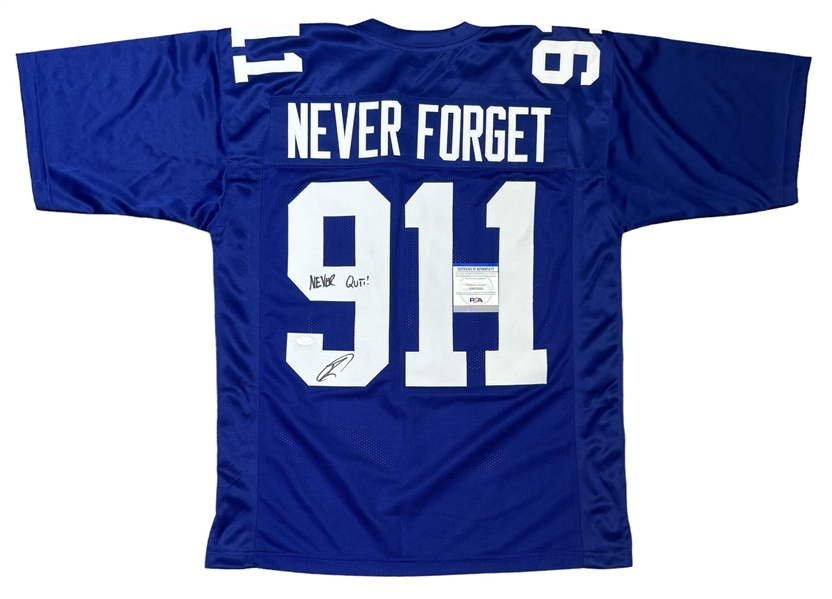 U.S. Navy Seal Robert ONeill Signed NY Giants "9/11" Jersey (PSA/DNA)