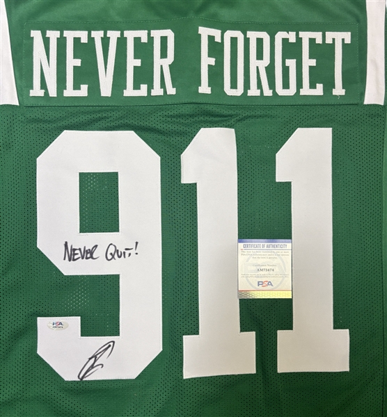 U.S. Navy Seal Robert ONeill Signed New York Jets "9/11" Jersey (PSA/DNA)