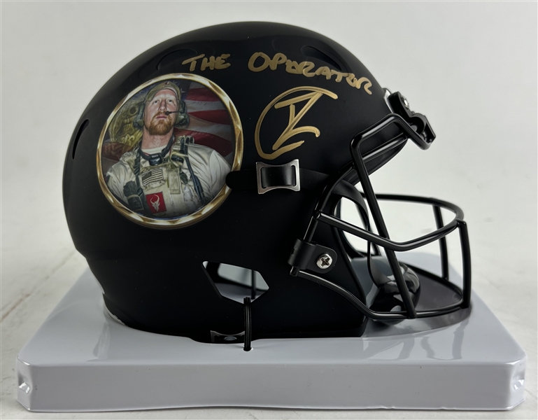 U.S. Navy Seal Robert ONeill Signed "The Operator" Mini Helmet (PSA/DNA ITP)