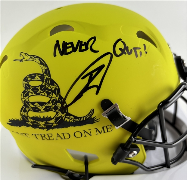 U.S. Navy Seal Robert ONeill Signed "Dont Tread On Me" Mini Helmet (PSA/DNA)