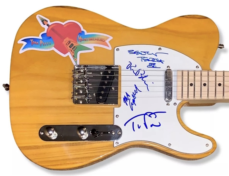 Tom Petty & The Heartbreakers Band Signed Telecaster Style Guitar (ACOA)