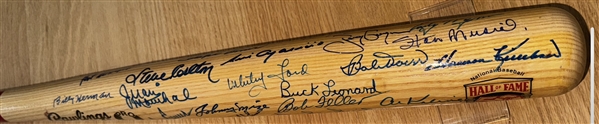 HOF Legends Multi-Signed Baseball Bat w/ Mays, Hunter, Gwynn, Seaver, Musial, Berra & Others (JSA)