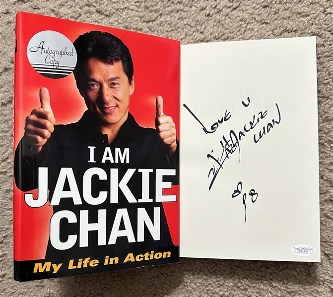 Jackie Chan Signed H/C Book (JSA)