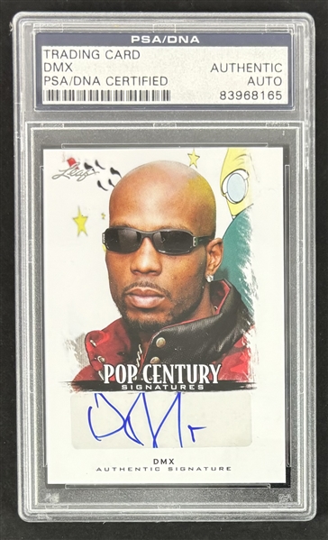 DMX Signed Pop Century Signatures Trading Card (PSA/DNA Encapsulated)