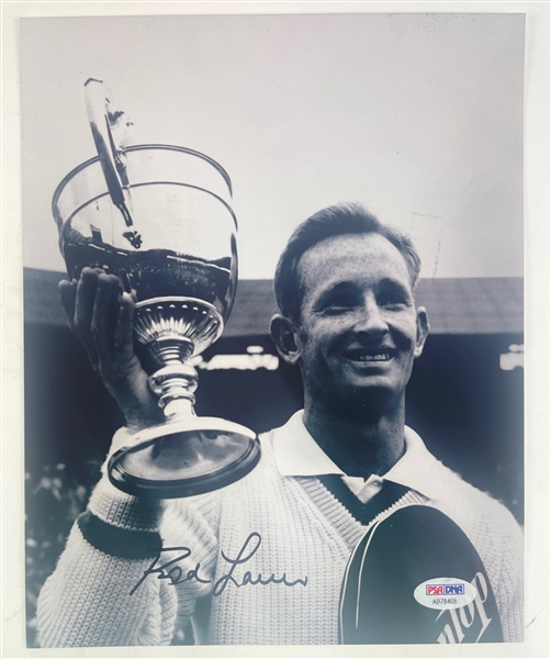 Grand Slam Champ Rod Laver Signed Photograph (PSA/DNA)