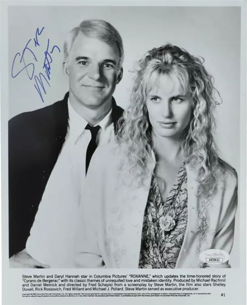 Steve Martin Vintage Signed 8" x 10" Promotional "Roxanne Photograph (JSA)