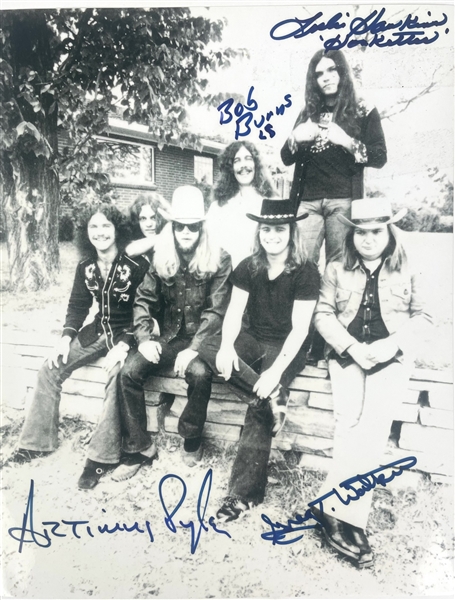 Lynyrd Skynyrd Group Signed Photograph (4/Sigs) (Beckett/BAS)