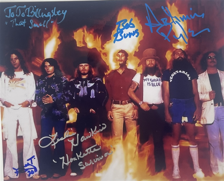 Lynyrd Skynyrd Group Signed Photograph (5/Sigs) (Beckett/BAS)