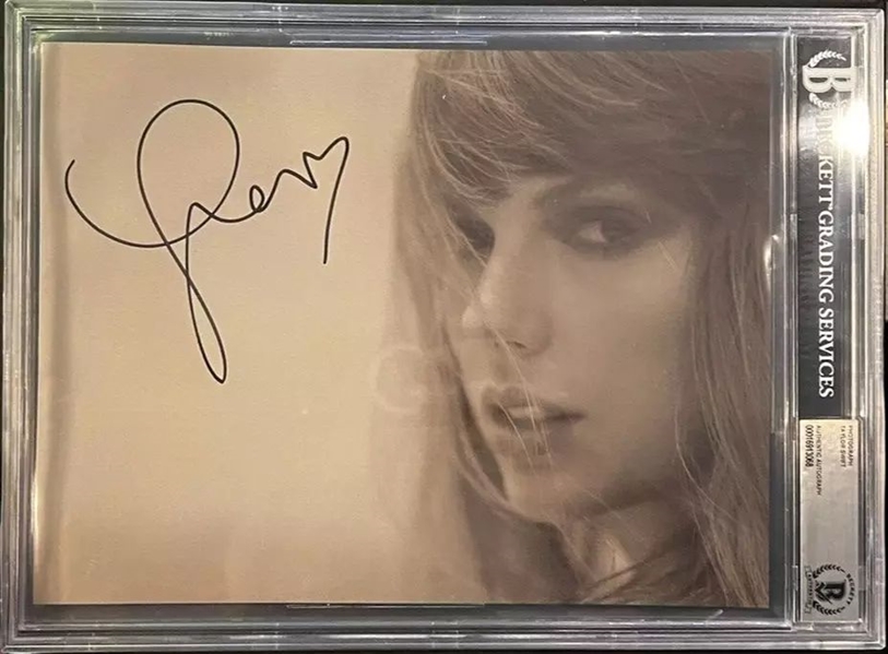 Taylor Swift Signed 8.5" x 11" Tortured Poets Photograph (Beckett/BAS Encapsulated)