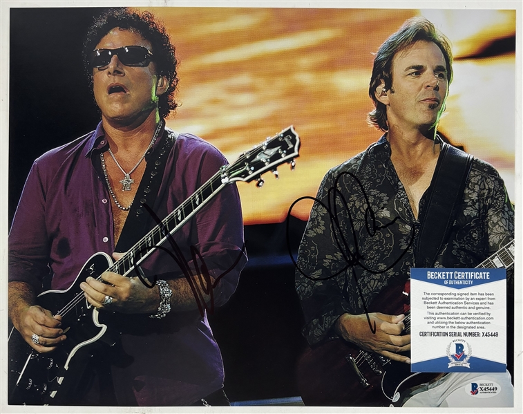 Journey: Neal Schon & Jonathan Cain Signed 11" x 14" Photo (Beckett/BAS)