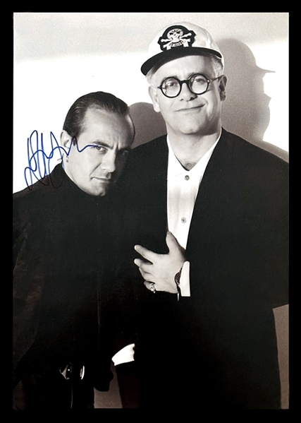 Elton John Signed B&W Photo (JSA)