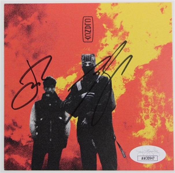 Twenty One Pilots: Tyler Joseph & Josh Dunn Signed "Clancy" CD Insert (JSA)