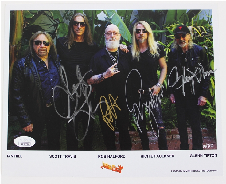 Judas Priest: Group Signed Ltd. Ed. 8" x 10" Photo (4 Sigs)(JSA)