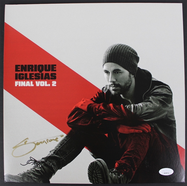 Enrique Iglesias Signed "Final Vol. 2" Album Cover w/ Vinyl (JSA)