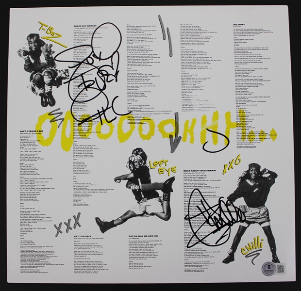 TLC: T-Boz & Chilli Signed Album Insert (Beckett/BAS)