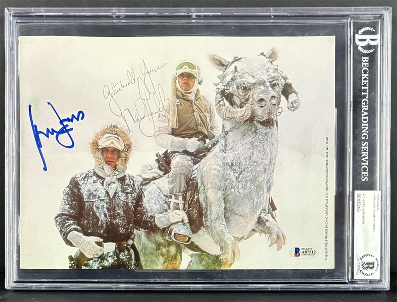 Star Wars: Harrison Ford & Mark Hamill Vintage Dual Signed 8" x 10"***returned