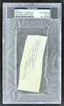 Roberto Clemente Signed 2" x 4" Segment (PSA/DNA Encapsulated)