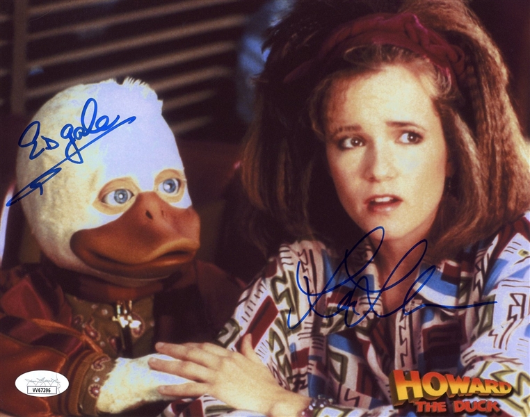 Ed Gale & Lea Thompson Signed "Howard the Duck" 8" x 10" Photo (JSA)