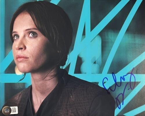 Star Wars: Felicity Jones Signed 8" x 10" Rogue One Photo (Beckett/BAS)