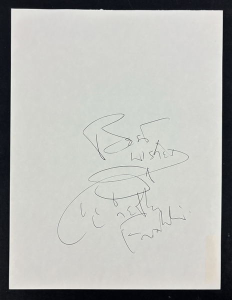 Aretha Franklin In-Person Signed 8" x 10" Page  (Third Party Guaranteed)