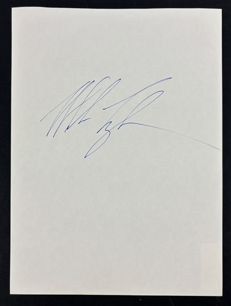 Mike Tyson In-Person Signed 8" x 10" Page  (Third Party Guaranteed)