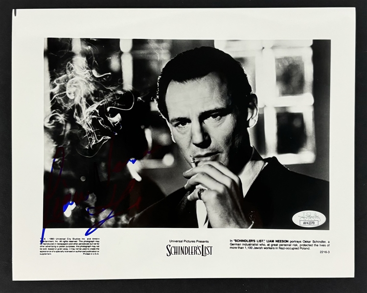 Liam Neeson Signed 8" x 10" Schindlers List Promo Photo (JSA)