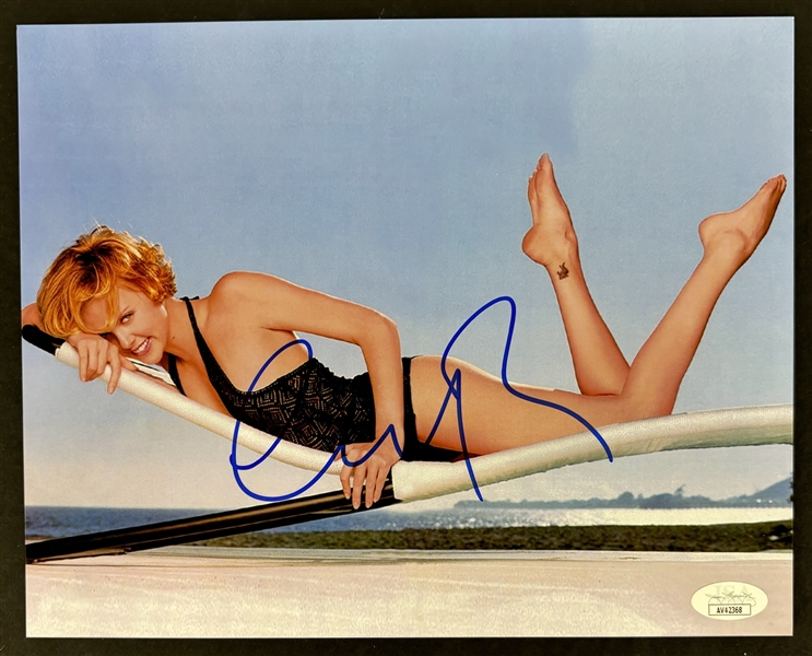 Charlize Theron Signed 8" x 10" Color Photo (JSA)