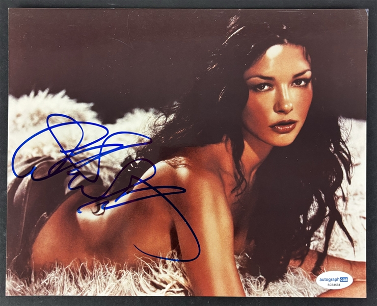 Catherine Zeta-Jones Signed 8" x 10" Color Photo (ACOA)